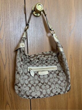 COACH Penelope Signature Jacquard Hobo Bag